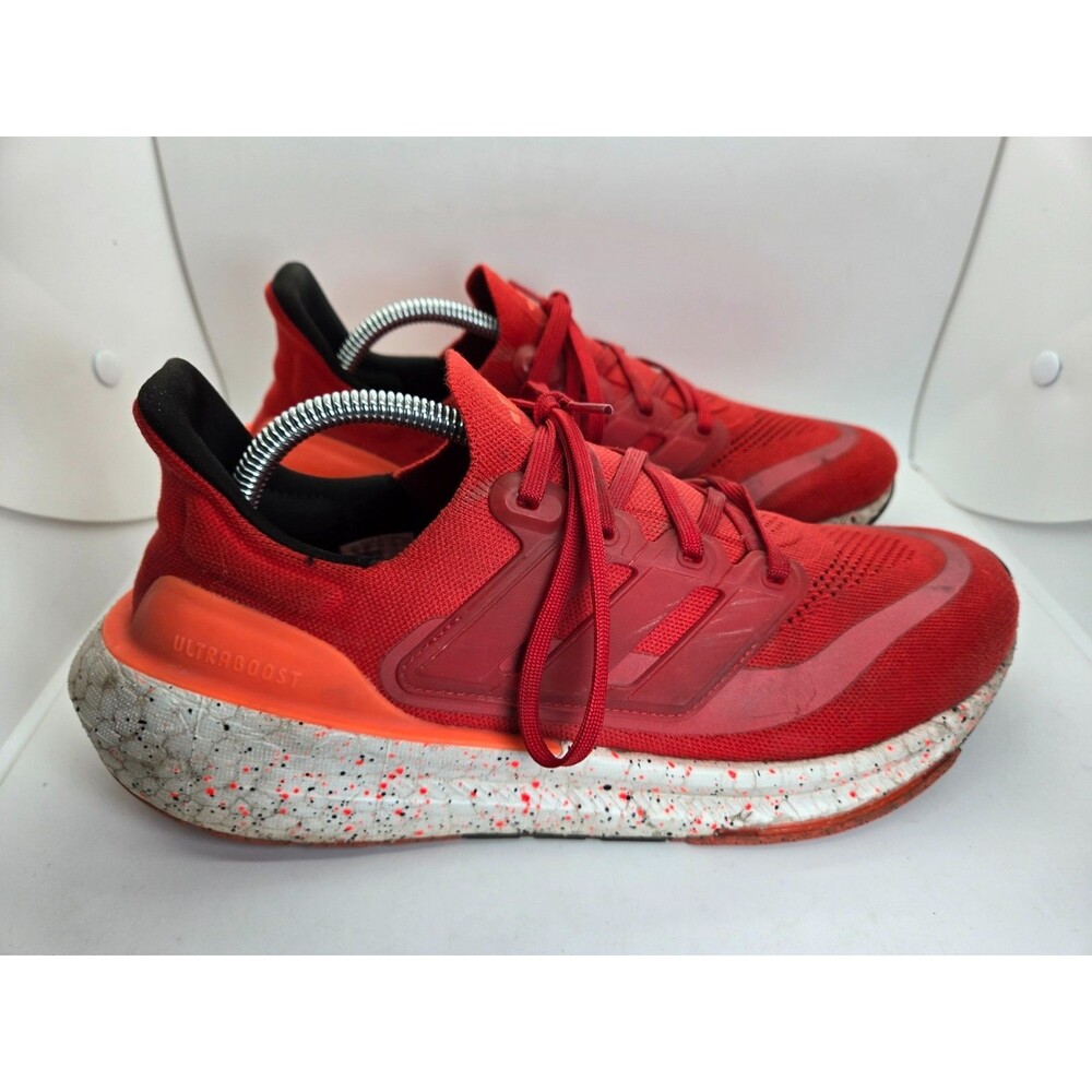 Adidas UltraBoost Light Shoes Men's 10 Scarlet Red Running Athletic Gym Sneakers